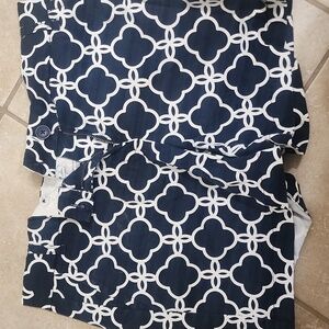 Crown & Ivy Navy and White Shorts